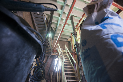 910340 Interieur van de watertoren (Heuveloord 25a) te Utrecht.